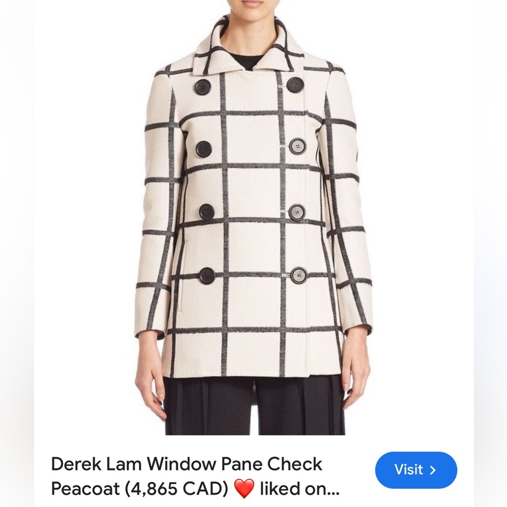 Derek Lam Peacoat US size 6 Made in Italy